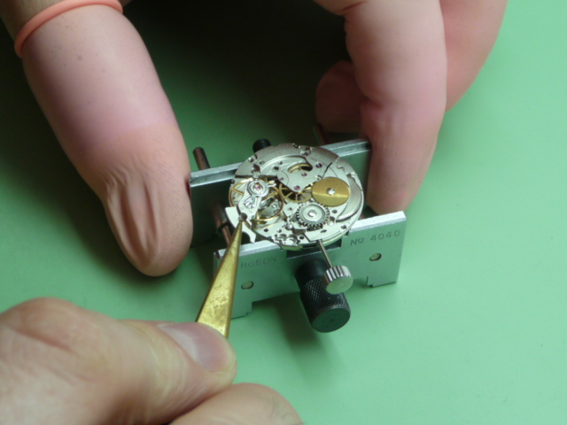 A WATCH BEING SERVICED AND REPAIRED BY STEVE MANGHAM - WATCHMAKER